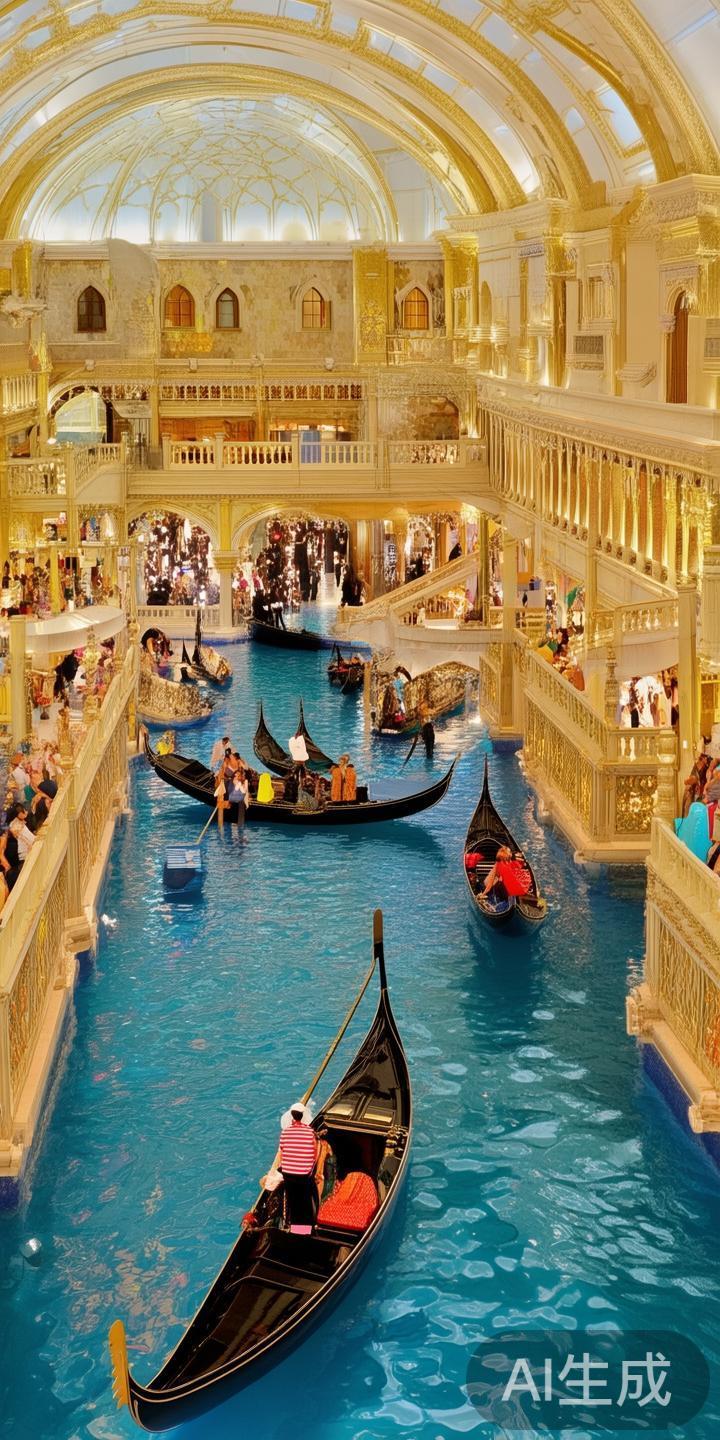 在澳门威尼斯人酒店的“威尼斯人购物中心”，您可以找